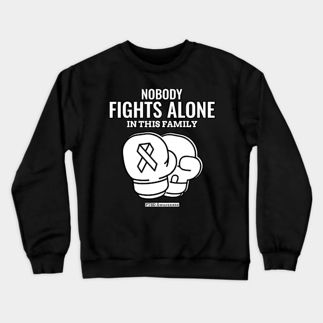 PTSD Awareness Crewneck Sweatshirt by victoria@teepublic.com